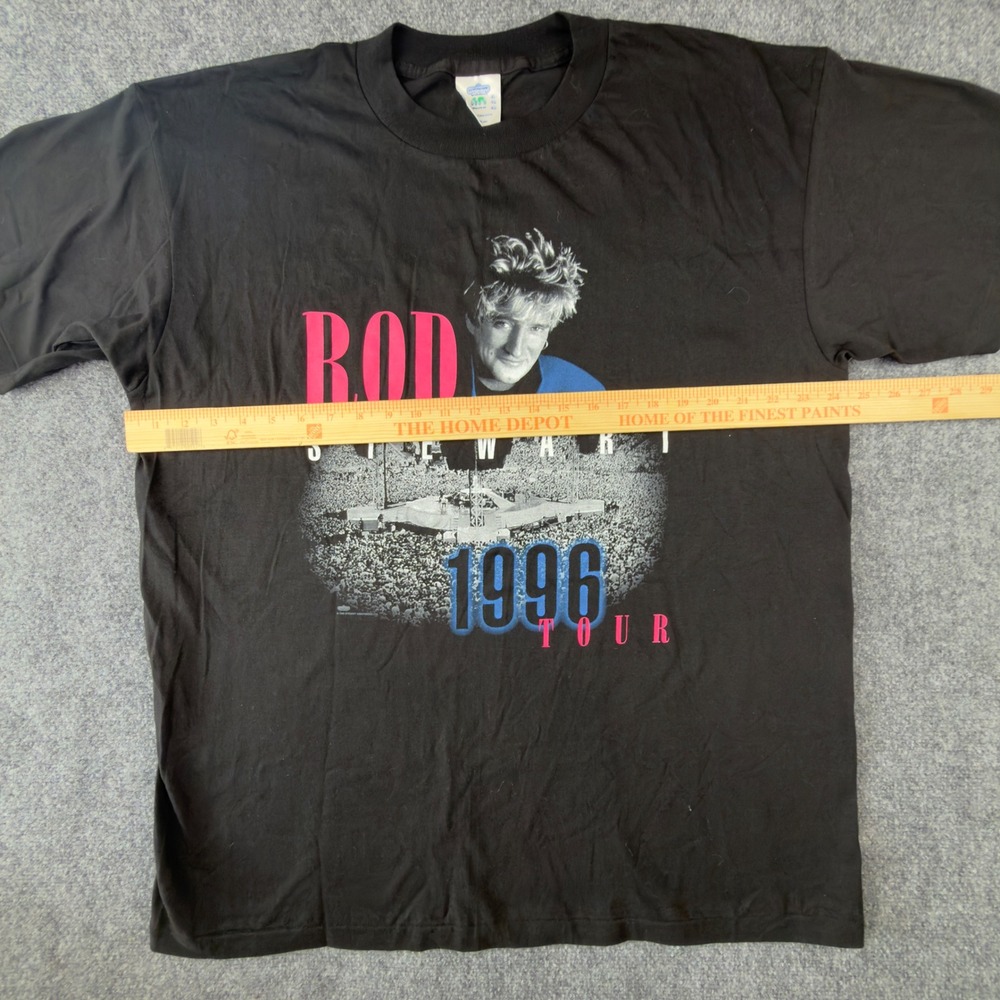 Vintage Rod Stewart 1996 In The Round Tour Shirt XL Winterland Made in USA Black - Picture 5 of 8